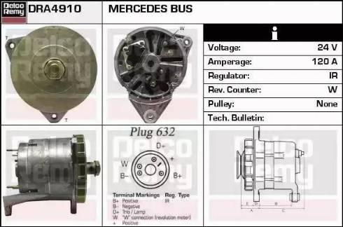 Remy DRA4910 - Генератор autozip.com.ua