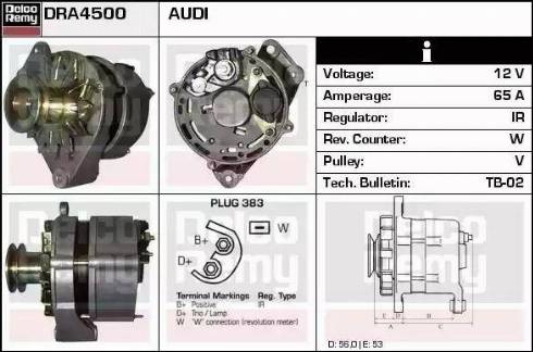 Remy DRA4500 - Генератор autozip.com.ua