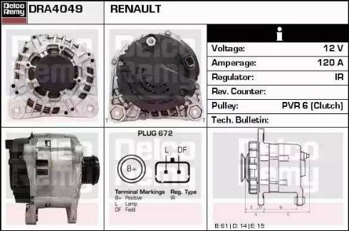 Remy DRA4049 - Генератор autozip.com.ua