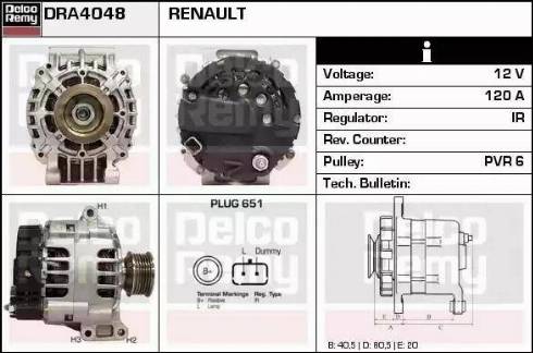 Remy DRA4048 - Генератор autozip.com.ua