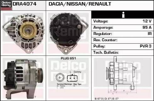 Remy DRA4074 - Генератор autozip.com.ua