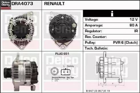 Remy DRA4073 - Генератор autozip.com.ua