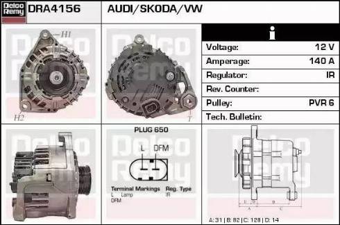 Remy DRA4156 - Генератор autozip.com.ua