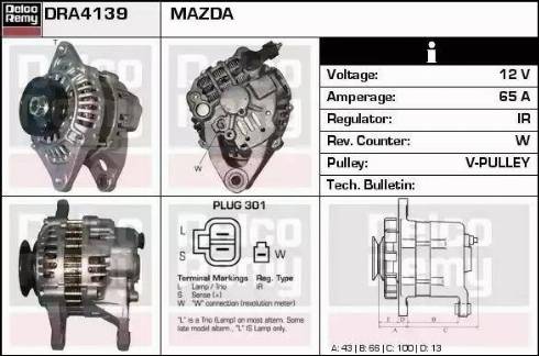 Remy DRA4139 - Генератор autozip.com.ua