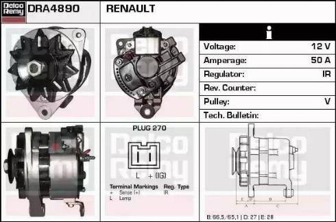 Remy DRA4890 - Генератор autozip.com.ua