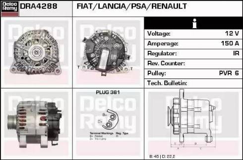 Remy DRA4288 - Генератор autozip.com.ua