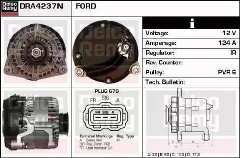 Remy DRA4237N - Генератор autozip.com.ua