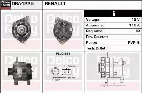 Remy DRA4225 - Генератор autozip.com.ua