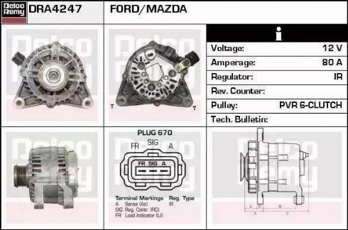 Remy DRA4274 - Генератор autozip.com.ua