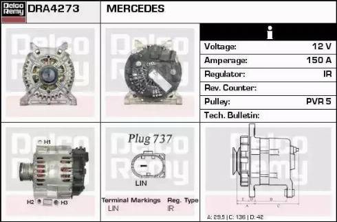 Remy DRA4273 - Генератор autozip.com.ua