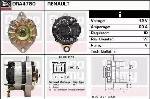 Remy DRA4780 - Генератор autozip.com.ua