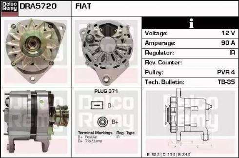 Remy DRA5720 - Генератор autozip.com.ua