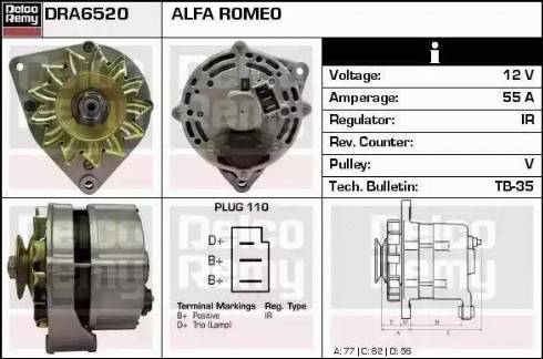 Remy DRA6520 - Генератор autozip.com.ua