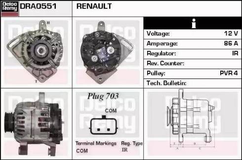 Remy DRA0551 - Генератор autozip.com.ua