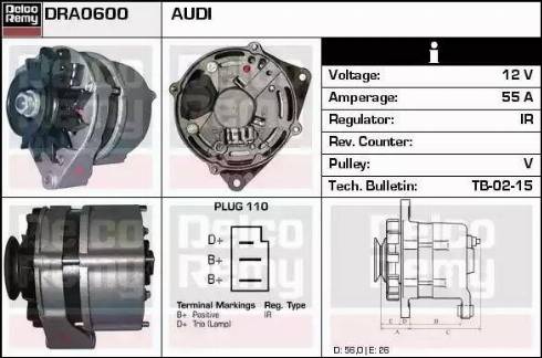 Remy DRA0600 - Генератор autozip.com.ua