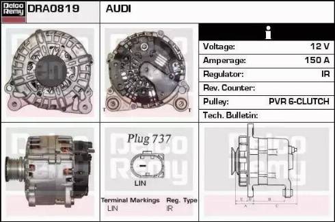 Remy DRA0819 - Генератор autozip.com.ua