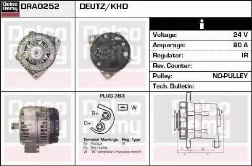 Remy DRA0252 - Генератор autozip.com.ua