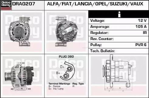 Remy DRA0207 - Генератор autozip.com.ua