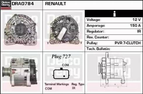 Remy DRA0784 - Генератор autozip.com.ua