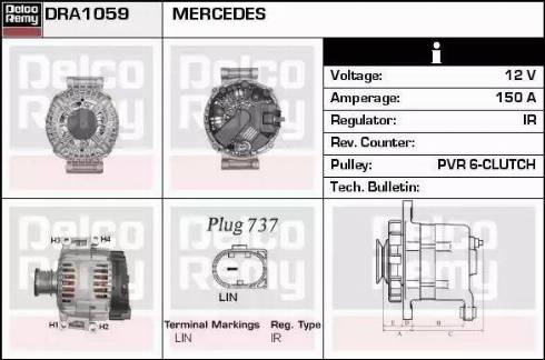 Remy DRA1059 - Генератор autozip.com.ua