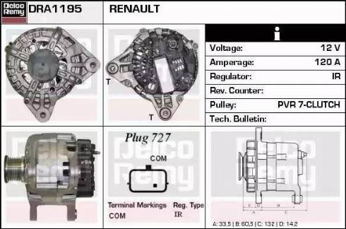 Remy DRA1195 - Генератор autozip.com.ua