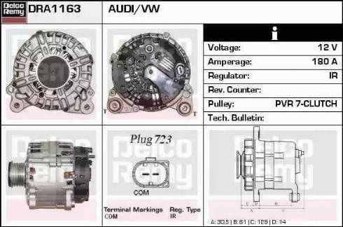 Remy DRA1163 - Генератор autozip.com.ua