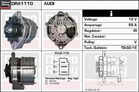 Remy DRA1110 - Генератор autozip.com.ua