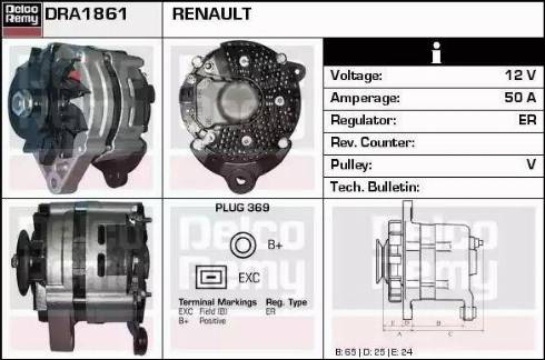 Remy DRA1861 - Генератор autozip.com.ua