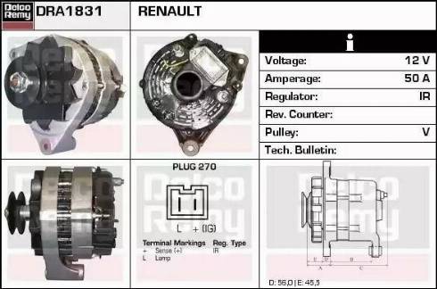 Remy DRA1831 - Генератор autozip.com.ua