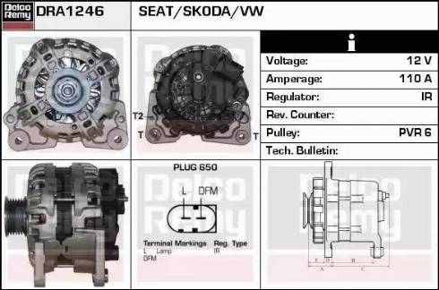 Remy DRA1246 - Генератор autozip.com.ua