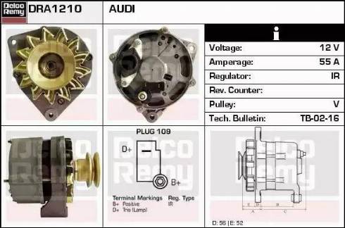 Remy DRA1210 - Генератор autozip.com.ua