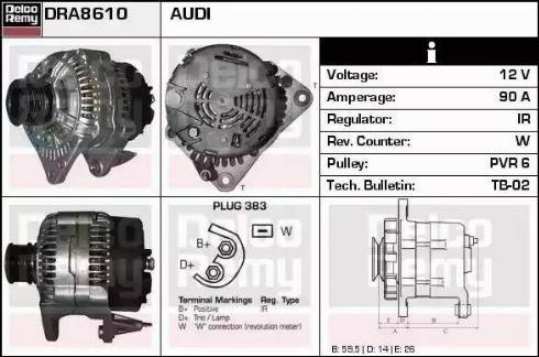 Remy DRA8610 - Генератор autozip.com.ua