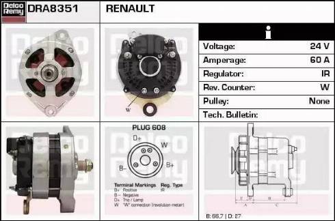 Remy DRA8351 - Генератор autozip.com.ua