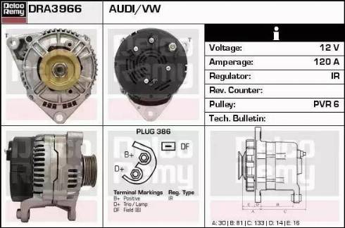 Remy DRA3966 - Генератор autozip.com.ua