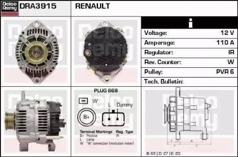 Remy DRA3915 - Генератор autozip.com.ua