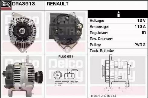 Remy DRA3913 - Генератор autozip.com.ua