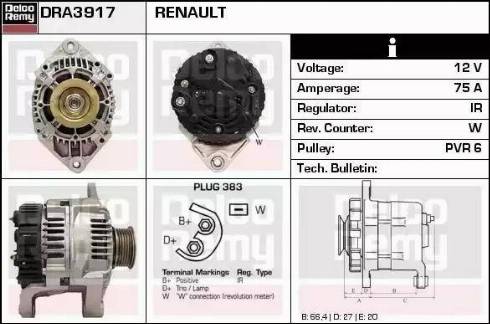 Remy DRA3917 - Генератор autozip.com.ua