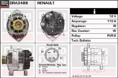 Remy DRA3488 - Генератор autozip.com.ua