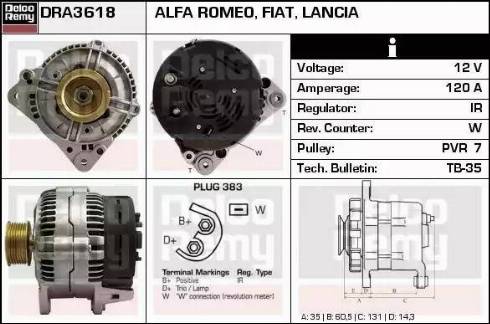 Remy DRA3618 - Генератор autozip.com.ua