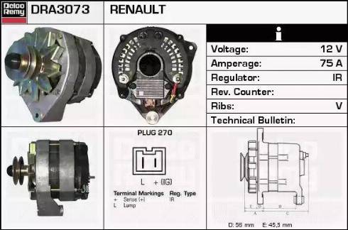 Remy DRA3073 - Генератор autozip.com.ua