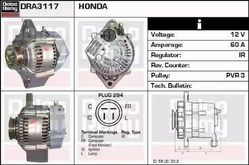 Remy DRA3117 - Генератор autozip.com.ua