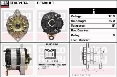 Remy DRA3134 - Генератор autozip.com.ua