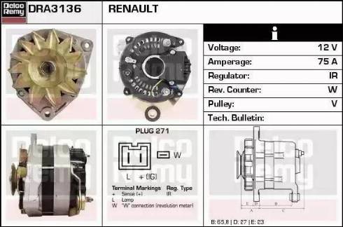 Remy DRA3136 - Генератор autozip.com.ua