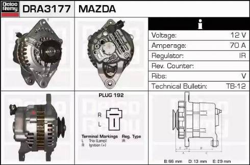 Remy DRA3177 - Генератор autozip.com.ua