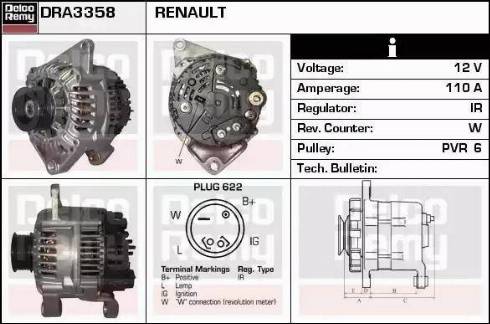 Remy DRA3358 - Генератор autozip.com.ua