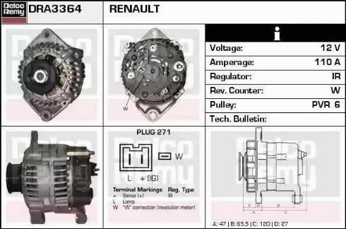 Remy DRA3364 - Генератор autozip.com.ua