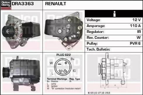 Remy DRA3363 - Генератор autozip.com.ua