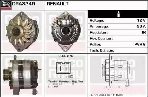 Remy DRA3249 - Генератор autozip.com.ua