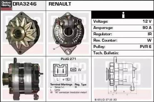 Remy DRA3246 - Генератор autozip.com.ua