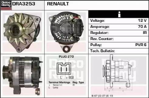 Remy DRA3253 - Генератор autozip.com.ua